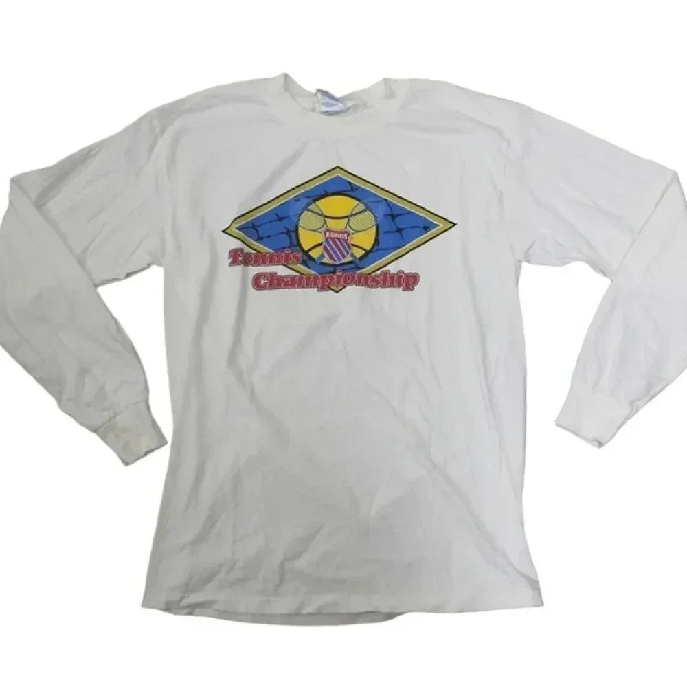 Vintage K-swiss y2k tennis championship long sleeve Tee shirt